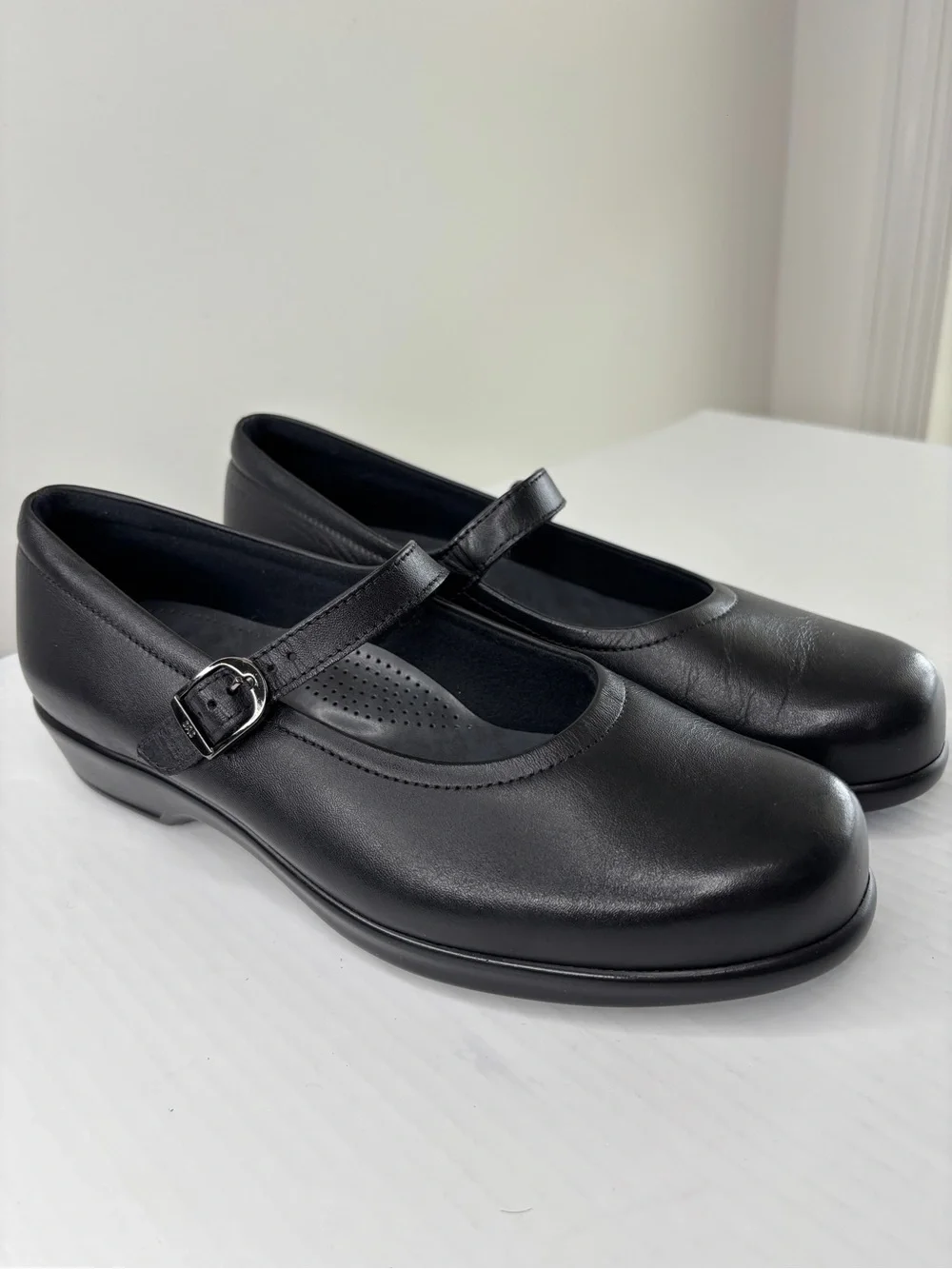 SAS Maria Womens Mary Jane TRIPAD Comfort Shoes Size 10 WIDE Black Leather NEW!